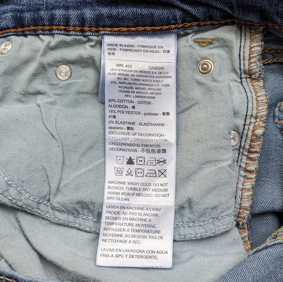 Denizen from Levi's Medium Wash Slim Jeans W32 L34 - Picture 7 of 7